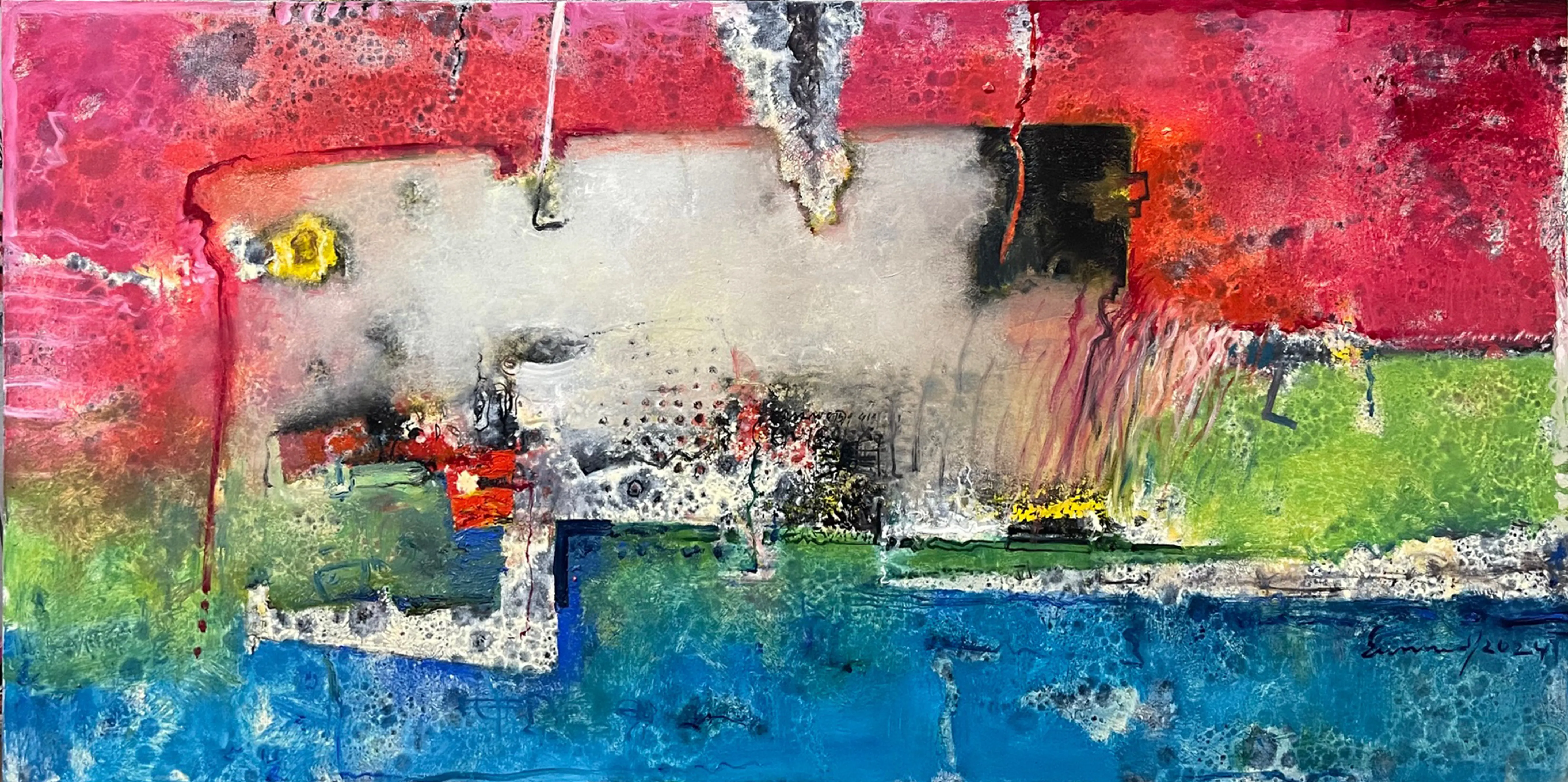 From nature-13, oil on canvas,5 x 2.5 feet. 2023