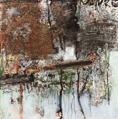 Wild symphony -2 mixed media on canvas, 2.5x2.5 feet, 2025