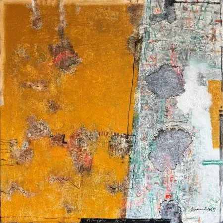 Yellow, oil on canvas, 3 x 3 feet, 2025