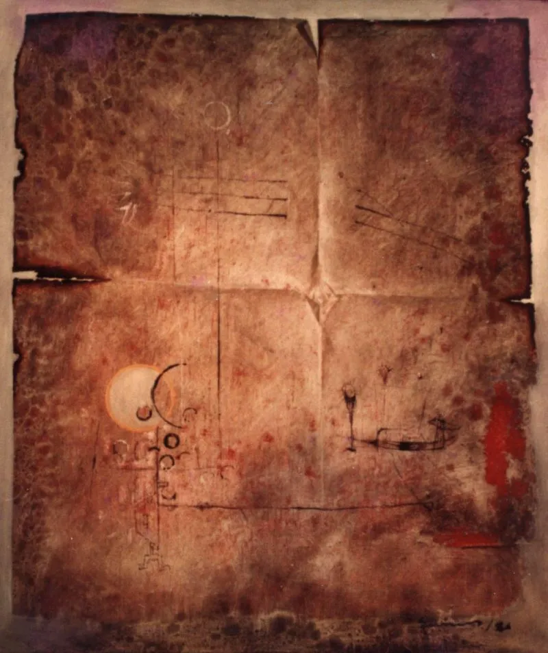 Abundant -1 , oil on canvas, 2.5 x 3 feet, 1986