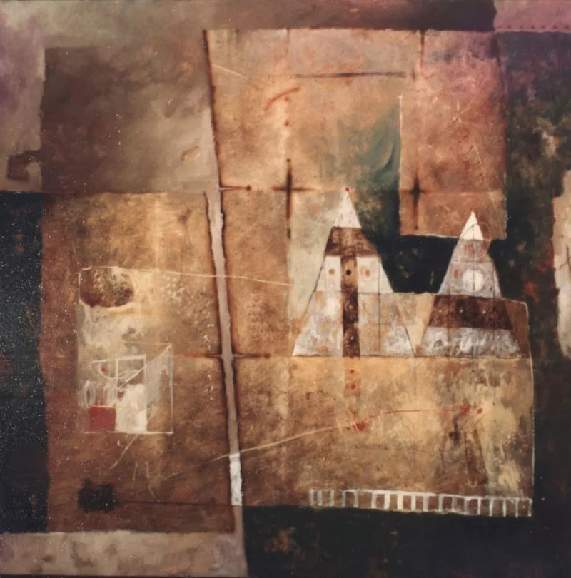 Abundant -3 , oil on canvas, 2.5 x 3 feet, 1986