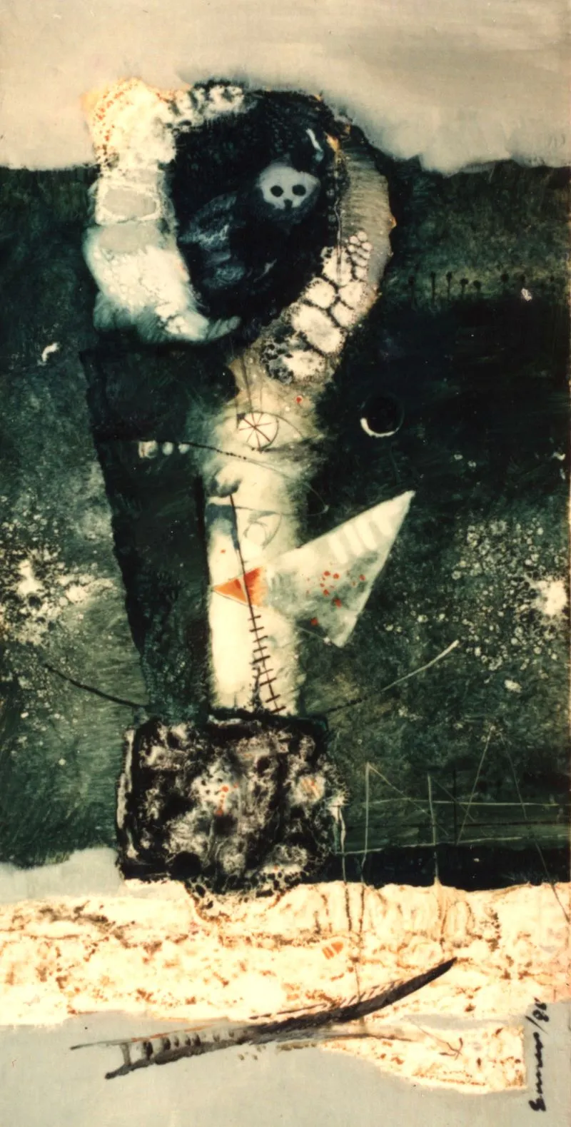 From nature, oil on canvas, 1.5 3.5 feet, 1985