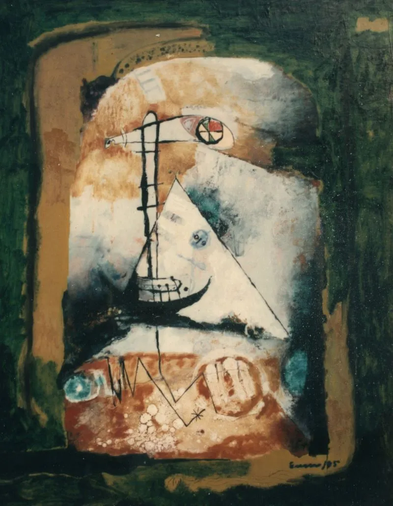 Image, oil on canvas, 2.4 x 3 feet, 1985