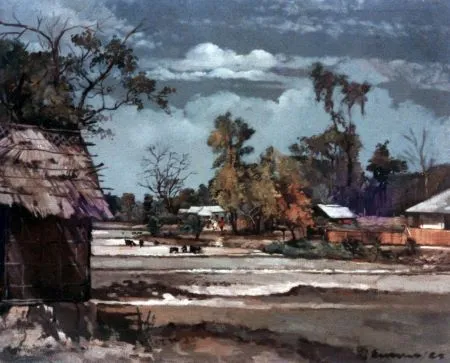 Landscape -12 , oil on canvas, 4 x 3 feet,1983