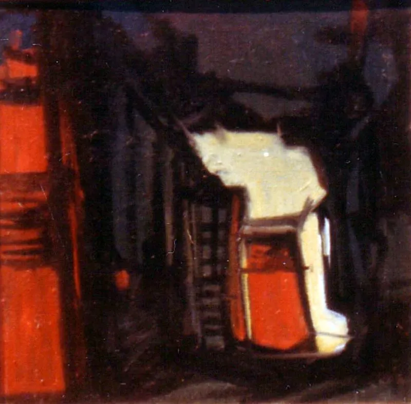 Light and shade, oil on cabvas,2.5 x 2.5 feet. 1983